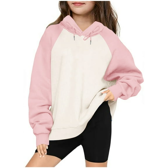 Bnwani Long Sleeve Toddler T Shirt Cotton Hooded Casual Pocket Tops 3-4t