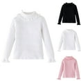 thumbnail image 1 of Bnwani Long Sleeve Toddler T Shirt Cotton White Crew Neck Casual Fashion Printed Tops 3-4t, 1 of 3