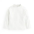 thumbnail image 1 of Bnwani Long Sleeve Toddler T Shirt Cotton White Crew Neck Leaf Lace Tops 4-5t, 1 of 2