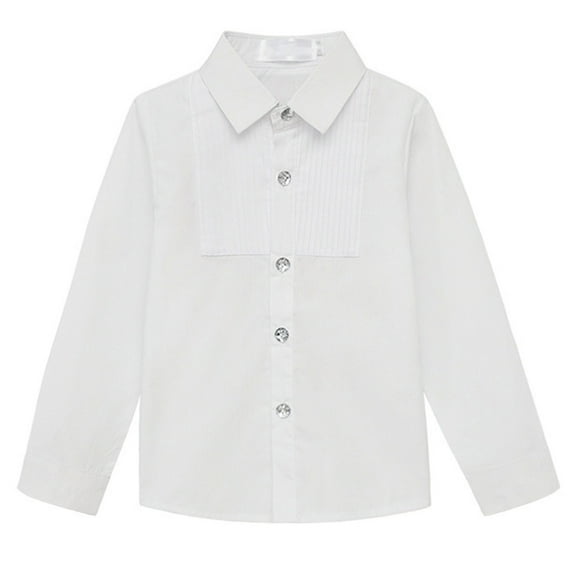 Bnwani Long Sleeve Toddler T Shirt Cotton White Lapel Casual Fashion Tops 24 Months