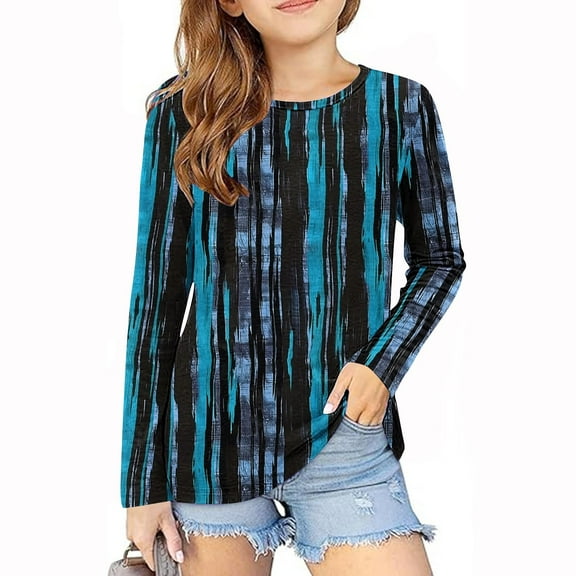 Bnwani Long Sleeve Toddler T Shirt Crew Neck Casual Cute Tops