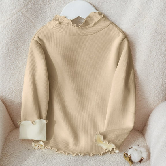 Bnwani Long Sleeve Toddler T Shirt Crew Neck Loose Casual Solid Tops 24 Months