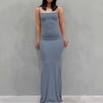thumbnail image 1 of Bnwani Maxi Dresses for Women,Dresses for Women,Crew Neck,Solid,Sleeveless,Slim Fit,Blue,270S, 1 of 6
