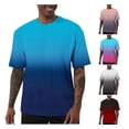 thumbnail image 1 of Bnwani Mens Graphic T Shirts Breathable Printed Tee Comfortable Shirts Dark Blue 4XL, 1 of 8