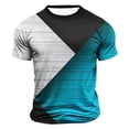 thumbnail image 1 of Bnwani Mens Shirts Casual Crew Neck Shirts Breathable Tee Light Blue 2XL, 1 of 4