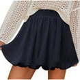 thumbnail image 1 of Bnwani Mini Skirt,Women's Skirts,Bubble,Tiered,Elastic Waist,Cropped,Navy,2XL, 1 of 3