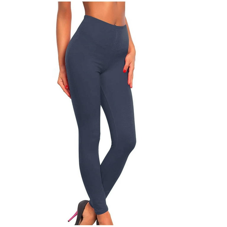 Bnwani Navy Thermal Tights for Women Fall Sports Fitness Pants