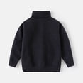 thumbnail image 1 of Bnwani Pullover Sweater White Girls Fashion Knitted Crew Neck Turtleneck Long Sleeve Outerwear Warm Casual Solid Sweater Black, 1 of 3