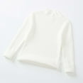 thumbnail image 1 of Bnwani Pullover Sweaters for Kids New Fall Winter Knitted Turtleneck Wool Versatile Solid Sweater White, 1 of 3