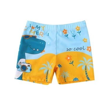 Bnwani Reduced price Children's Flat Swimsuit Boy's Child's Trunks Print Swimwear Size 3-4 T