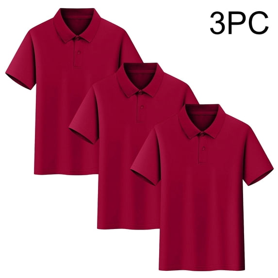 Bnwani Shirts for Boys Pullover Short Sleeve Boys T Shirts Breathable Comfortable Tee Wine Sizes 3-16