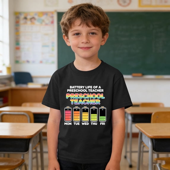 Bnwani Shirts for Girls Breathable Printed Boys T Shirts Crew Neck Tee Black Sizes 3-9