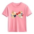 thumbnail image 1 of Bnwani Shirts for Girls Fashion Short Sleeve Boys T Shirts Comfortable Tee Pink Sizes 3-9, 1 of 9
