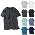 thumbnail image 1 of Bnwani Shirts for Men Breathable Lightweight Shirts Moisture-Wicking Tee Dark Gray 5XL, 1 of 5