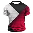 thumbnail image 1 of Bnwani Shirts for Men Crew Neck Breathable Shirts Lightweight Tee Red L, 1 of 4