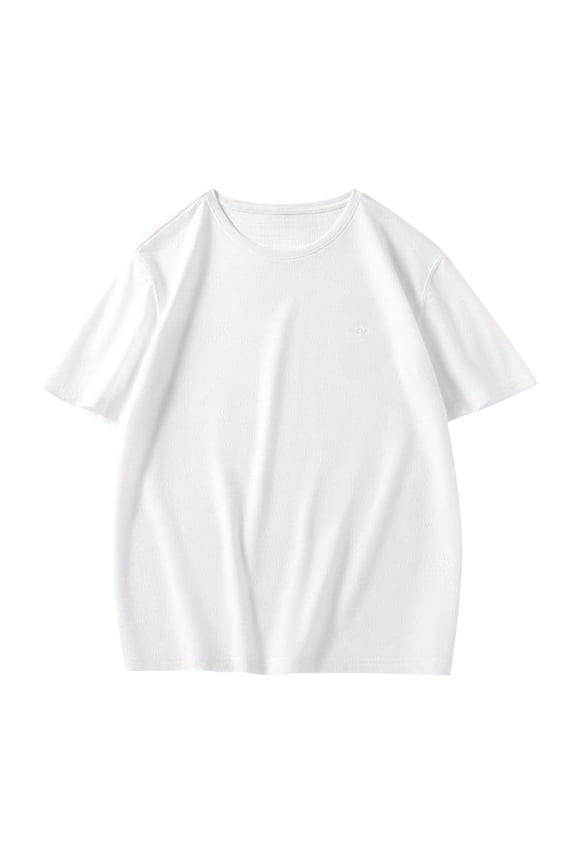 Shirts for Men Lightweight Tee Moisture-Wicking Quick Dry Shirts White 3XL