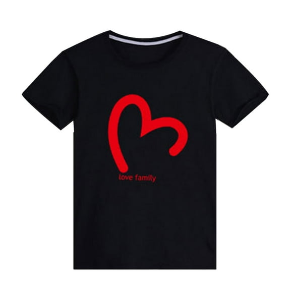 Bnwani Short Sleeve Blouses Girls Toddler Family Short-sleeved Uniform Parent-child Shirt Tee Girl T-Shirt Clothing 12Y