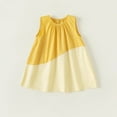 thumbnail image 1 of Bnwani Skirts for Girls Kid Girls Sleeveless Sun Dress Flowers Dresses Casual Yellow Dresses 1T, 1 of 6