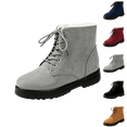 thumbnail image 1 of Bnwani Snow Boots for Women,Non Slip Snow Boots,Warm,Thick Sole,Metal Eyelet,Cold Weather,Gray,36(US:5.5), 1 of 7
