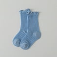 thumbnail image 1 of Bnwani Socks for Boys Crew Solid Color Socks Blue 12 Months, 1 of 4