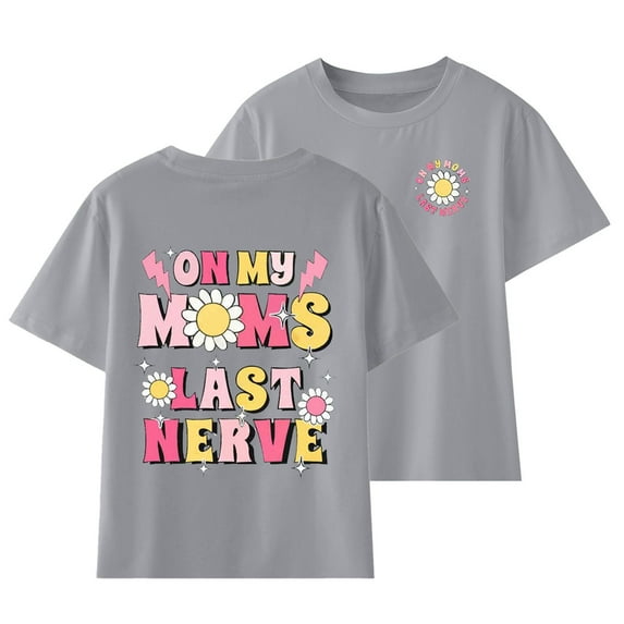Bnwani Spring Saving Toddler Girls Print Cotton Crop Color Printed Solid Short Sleeve Top T-shirt Tee