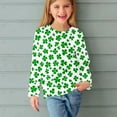 thumbnail image 1 of Bnwani St. Patricks Day Long Sleeve Toddler T Shirt Crew Neck Tops 3-4t, 1 of 6