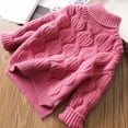 thumbnail image 1 of Bnwani Striped Sweater for Kids Fashion Knitted Cotton Pullover Crew Neck Long Sleeve Warm Solid Cute Sweater Pink, 1 of 8
