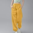 thumbnail image 1 of Bnwani Sweatpants for Girls Jogger Pants Soft Elastic Waist Athletic Long Sweatpants with Pockets Yellow, 1 of 6