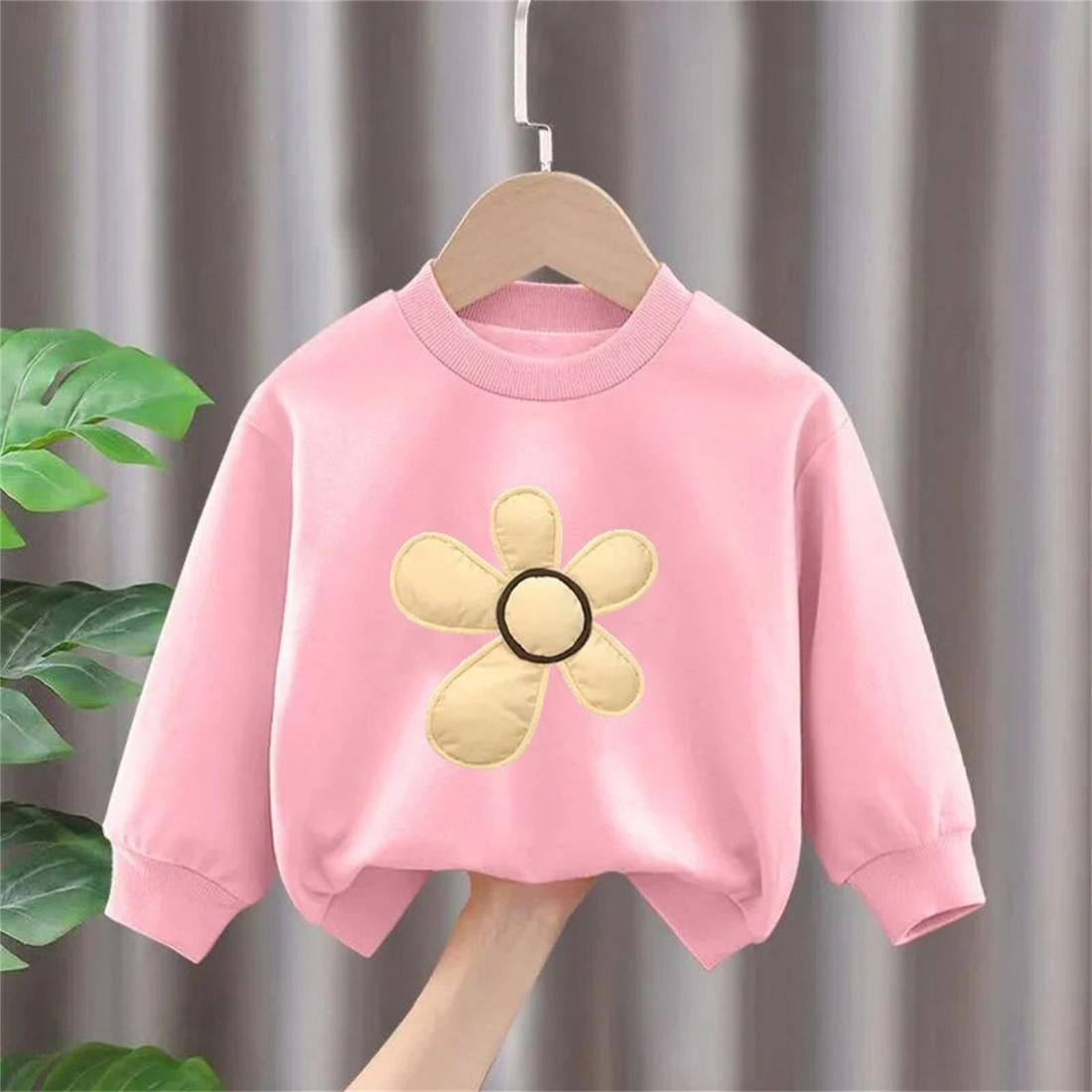 Bnwani Sweatshirt Girls Cotton Crew Neck Long Sleeve Fall Base ...