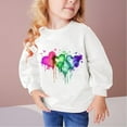 thumbnail image 1 of Bnwani Sweatshirt Girls Cotton Long Sleeve Winter Fall Sweatshirt Hearts Printed Sweater Pullover, 1 of 4