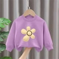 thumbnail image 1 of Bnwani Sweatshirt for Girls Cotton Crew Neck Long Sleeve Fall Base Sweatshirt Tie-Dye Floral Printed Tops Pullover, 1 of 3