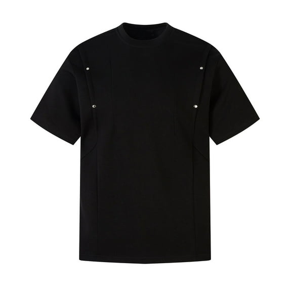 Bnwani T Shirts for Men Short Sleeve Casual Tee Crew Neck Shirts Black M