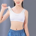 thumbnail image 1 of Bnwani Teen Girls Bras Comfortable Breathable Thin Puberty Camisole Solid Bra White, 1 of 7