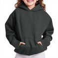 thumbnail image 1 of Bnwani Teen Girls Hoodies Long Sleeve Oversized Fleece Sweatshirt Cute Plain Tops Pullover, 1 of 8