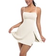 thumbnail image 1 of Bnwani Tennis Dresses for Women,Summer Dresses for Women,Built-in Bra,Quick Drying,Breathable,Casual,White,L, 1 of 5