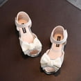 thumbnail image 1 of Bnwani Eccor Shoes Princess Shoes Girl Sandals Baby Girls Soft-Soled Sandals Beige Size 18-24 M, 1 of 4