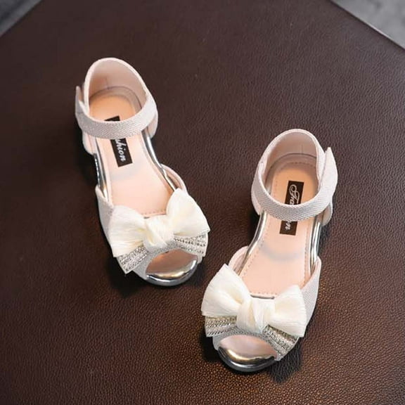 Bnwani Eccor Shoes Princess Shoes Girl Sandals Baby Girls Soft-Soled Sandals Beige Size 18-24 M