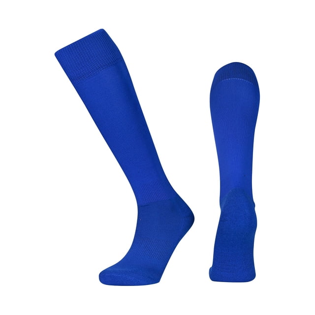 Bnwani Toddler Cotton Socks for Boys Knee High Solid Color Sports Socks Blue