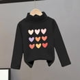 thumbnail image 1 of Bnwani Toddler Girl Sweatshirt Cotton Long Sleeve Thick Thin Sweatshirt Hearts Printed Tops Pullover, 1 of 3