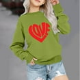 thumbnail image 1 of Bnwani Toddler Girl Sweatshirt Crew Neck Long Sleeve Comfortable Sweatshirt Valentine'S Day Hearts Printed Tops Pullover, 1 of 4