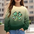 thumbnail image 1 of Bnwani Toddler Girl Sweatshirt Crew Neck Long Sleeve Sweatshirt St. Patrick'S Day Graphic Printed Tops Pullover, 1 of 5
