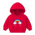 thumbnail image 1 of Bnwani Toddler Hoodies Girls Cotton Long Sleeve Short Fall Sweatshirt Cute Graphic Printed Pullover, 1 of 2