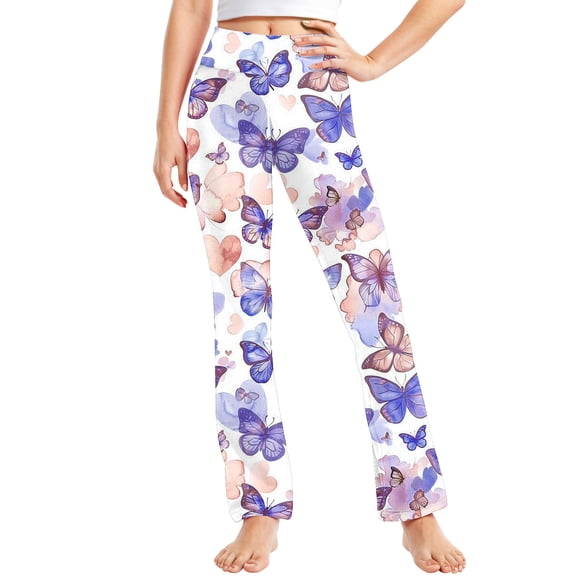 Bnwani Toddler Leggings for Girls Spring Winter High Waist Velvet Warm Outwear White