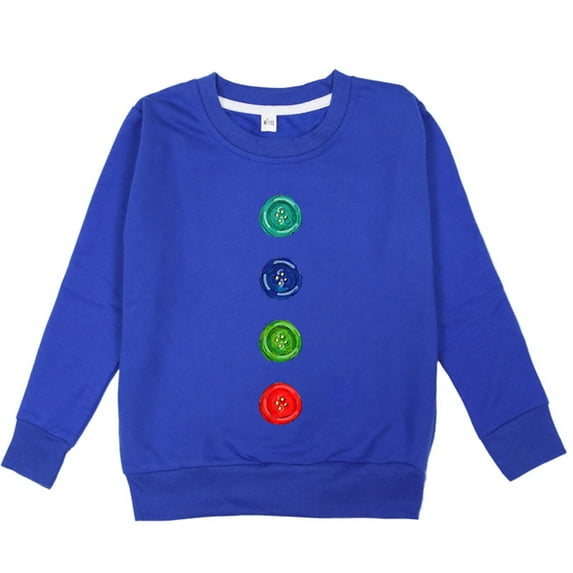 Bnwani Toddler Shirts Long Sleeve Cotton Crew Neck Loose Casual Printed Tops 24 Months