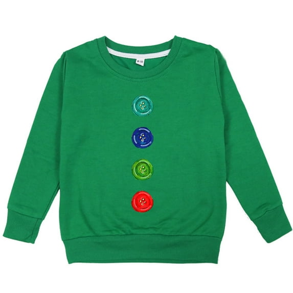Bnwani Toddler Shirts Long Sleeve Cotton Crew Neck Loose Casual Printed Tops 7-8 Years
