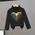 thumbnail image 1 of Bnwani Toddler Sweatshirt Cotton Long Sleeve Thick Thin Sweatshirt Hearts Printed Tops Pullover, 1 of 3