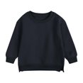 thumbnail image 1 of Bnwani Toddler Sweatshirt Crew Neck Fleece Sweatshirt Plain Tops Sweater Pullover, 1 of 6