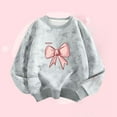 thumbnail image 1 of Bnwani Toddler Sweatshirt Girls Cotton Crew Neck Long Sleeve Winter Fall Fleece Thin Base Sweatshirt Tie-Dye Printed Tops Pullover, 1 of 3
