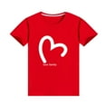 thumbnail image 1 of Bnwani Toddlers Short Sleeve Shirts Casual Girls Toddler Family Short-sleeved Uniform Parent-child Shirt Tee Girl T-Shirt Clothing 3Y, 1 of 4