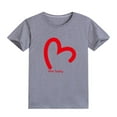 thumbnail image 1 of Bnwani Toddlers Short Sleeve Shirts Girls Toddler Family Short-sleeved Uniform Parent-child Shirt Tee Girl T-Shirt Clothing 3Y, 1 of 4